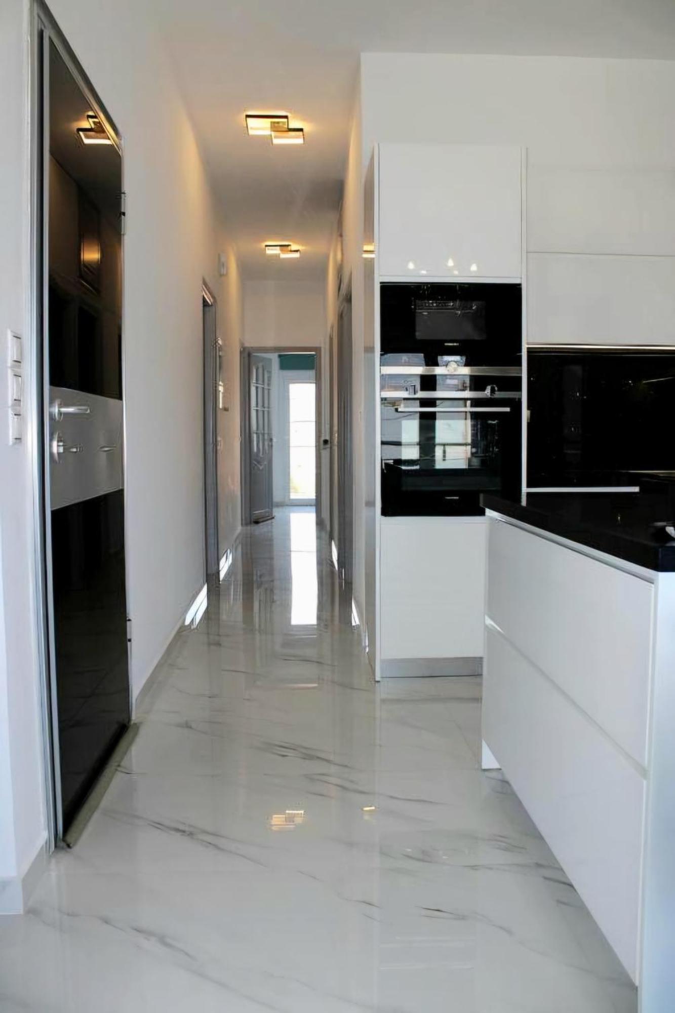 Black & White Seaside House Kalamia Corinthe Extérieur photo